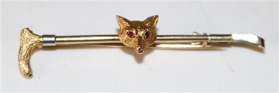 Fox head stick pin